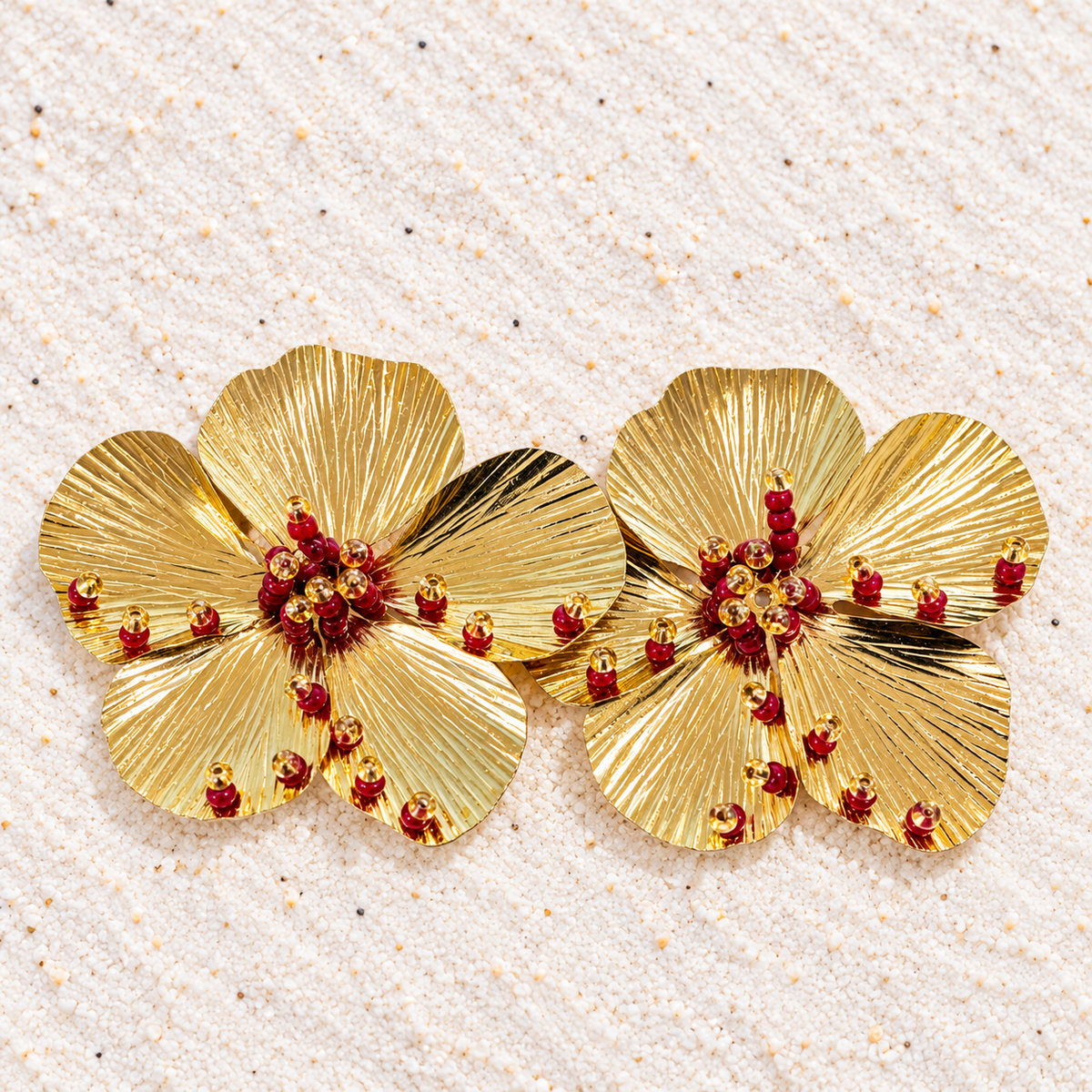 Hadassah Flower Shape Earrings | Bellalu