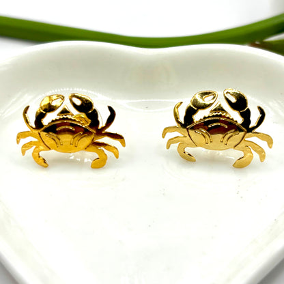 Mini Sea Crabs Handmade Earrings