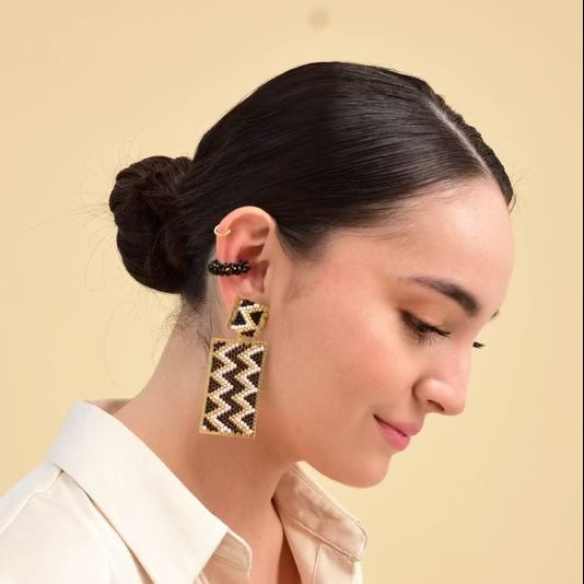 Zig Zag Handmade  Earrings