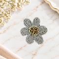Handmade Flower Brooch – Embroidered Floral Jewelry
