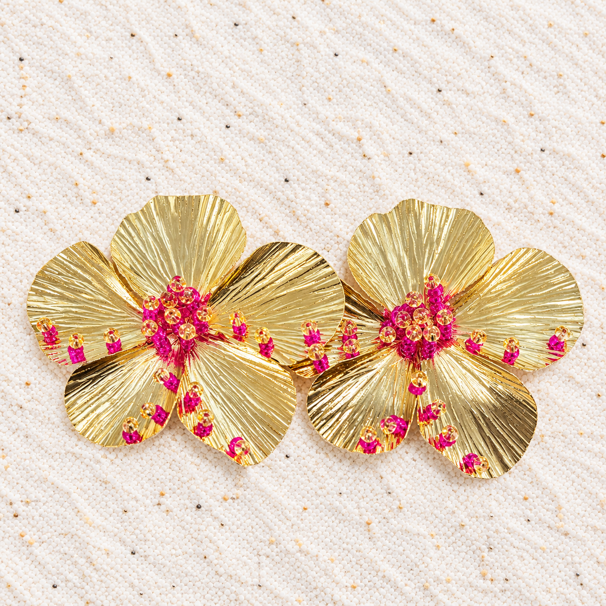 Hadassah Flower Shape Earrings | Bellalu