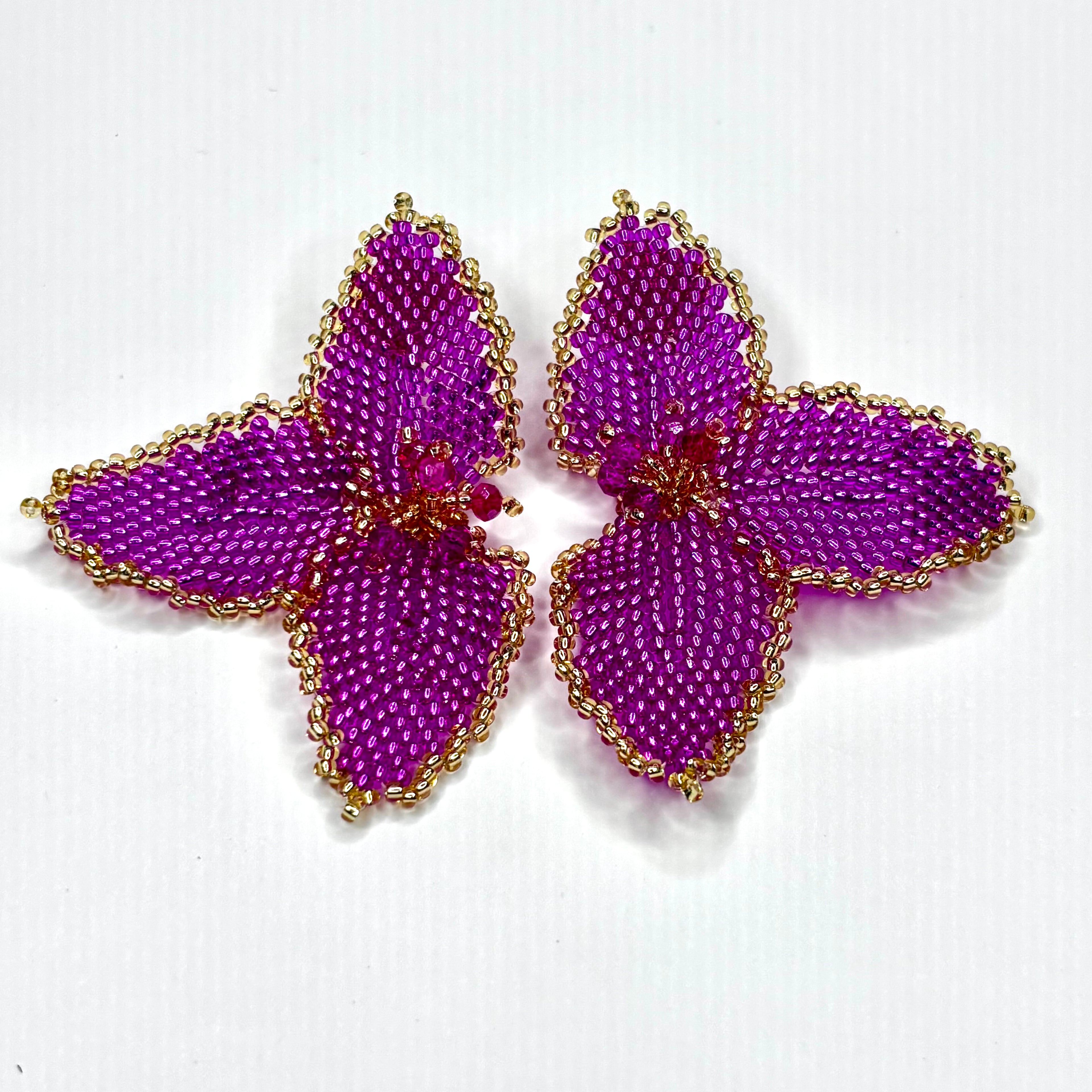Half Flower Earrings Modern Floral Statement Jewelry for Women