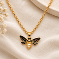 Bee Necklace & Charm | Gold Bee Pendant Necklace | Bellalu Jewelry