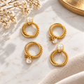 Audree Earrings | Handmade Gold Statement Earrings | Bellalu Jewelry