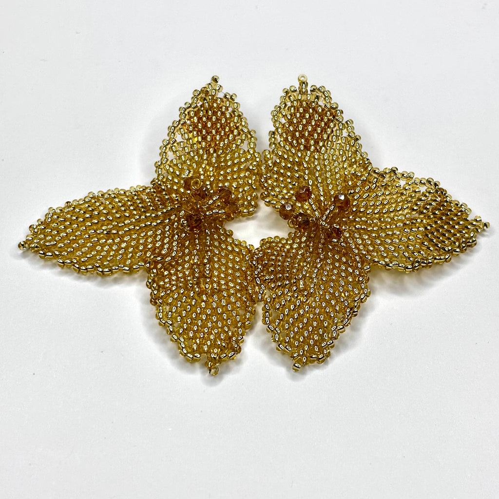 Half Flower Earrings Modern Floral Statement Jewelry for Women