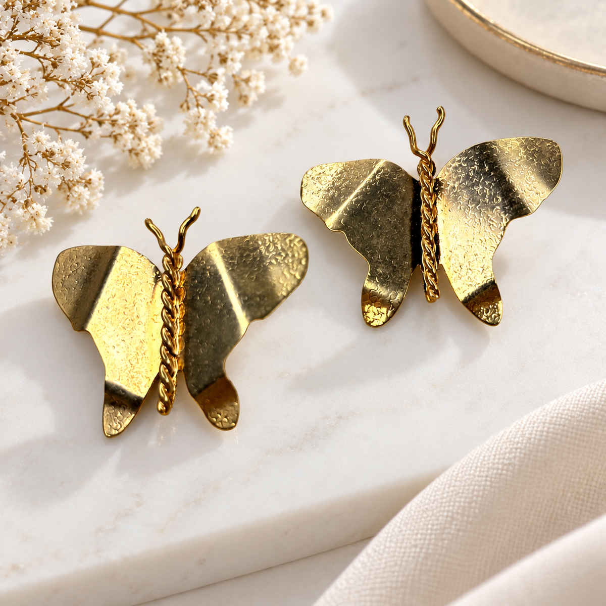 Cathia’s Butterfly Earrings | Gold Statement Earrings | Bellalu Jewelry