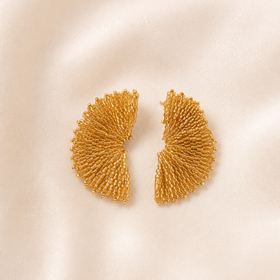Aurora Fan Earrings – Miyuki Earrings | Bellalu Jewelry