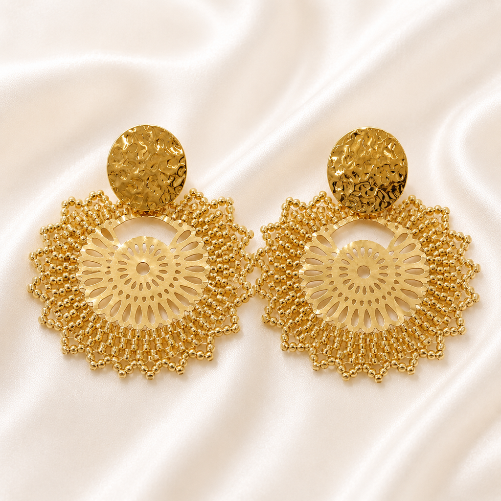 Rhoda Earrings – Elegant Floral-Inspired Jewelry for a Timeless Look