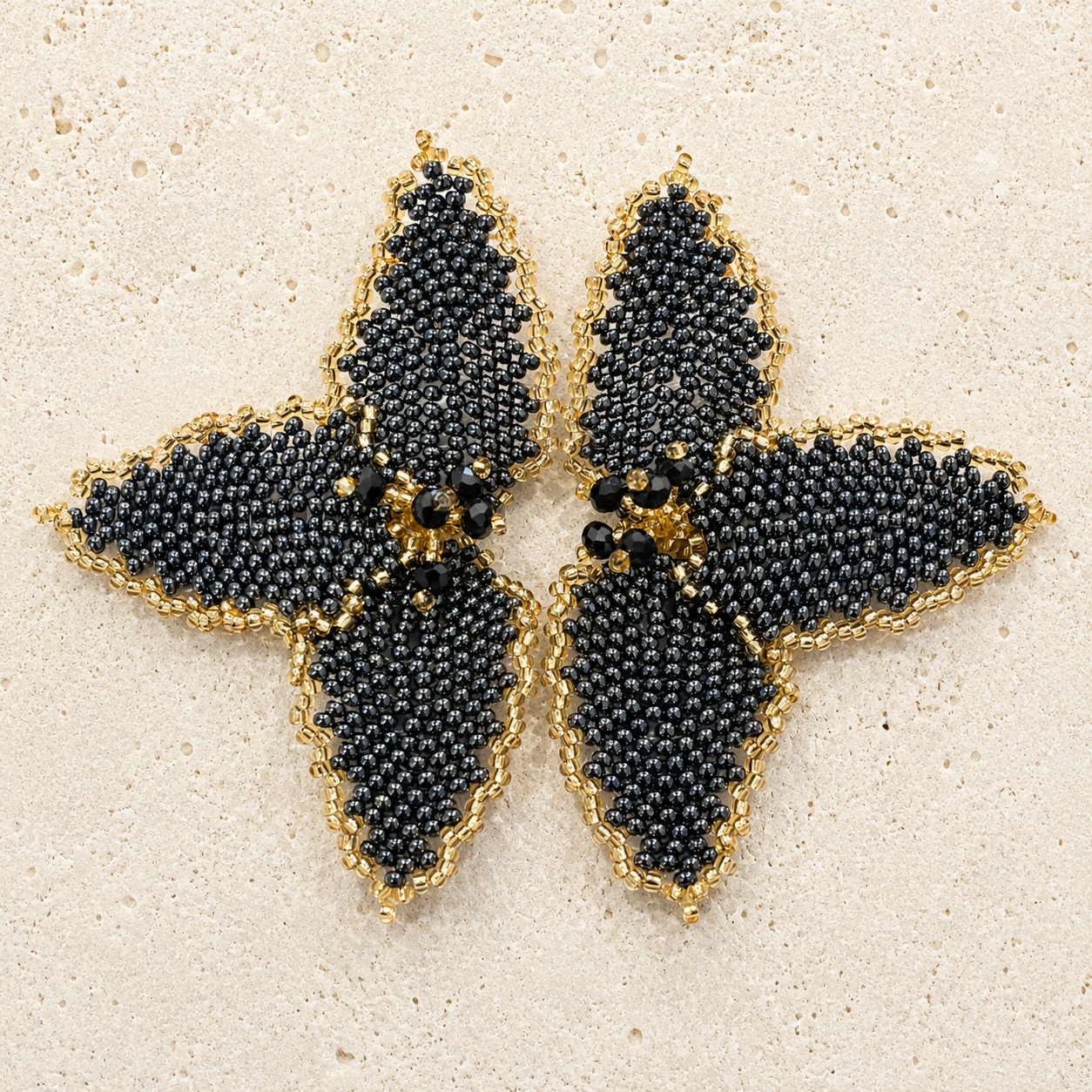 Half Flower Earrings Modern Floral Statement Jewelry for Women