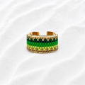 Aliza Adjustable Ring | Handmade Miyuki Bead Ring | Bellalu Jewelry