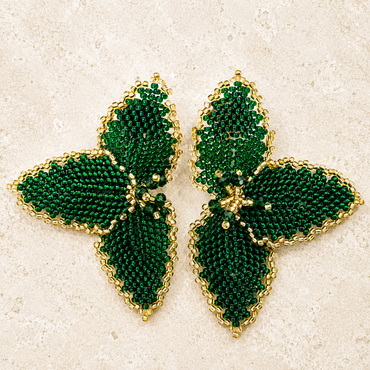 Half Flower Earrings Modern Floral Statement Jewelry for Women