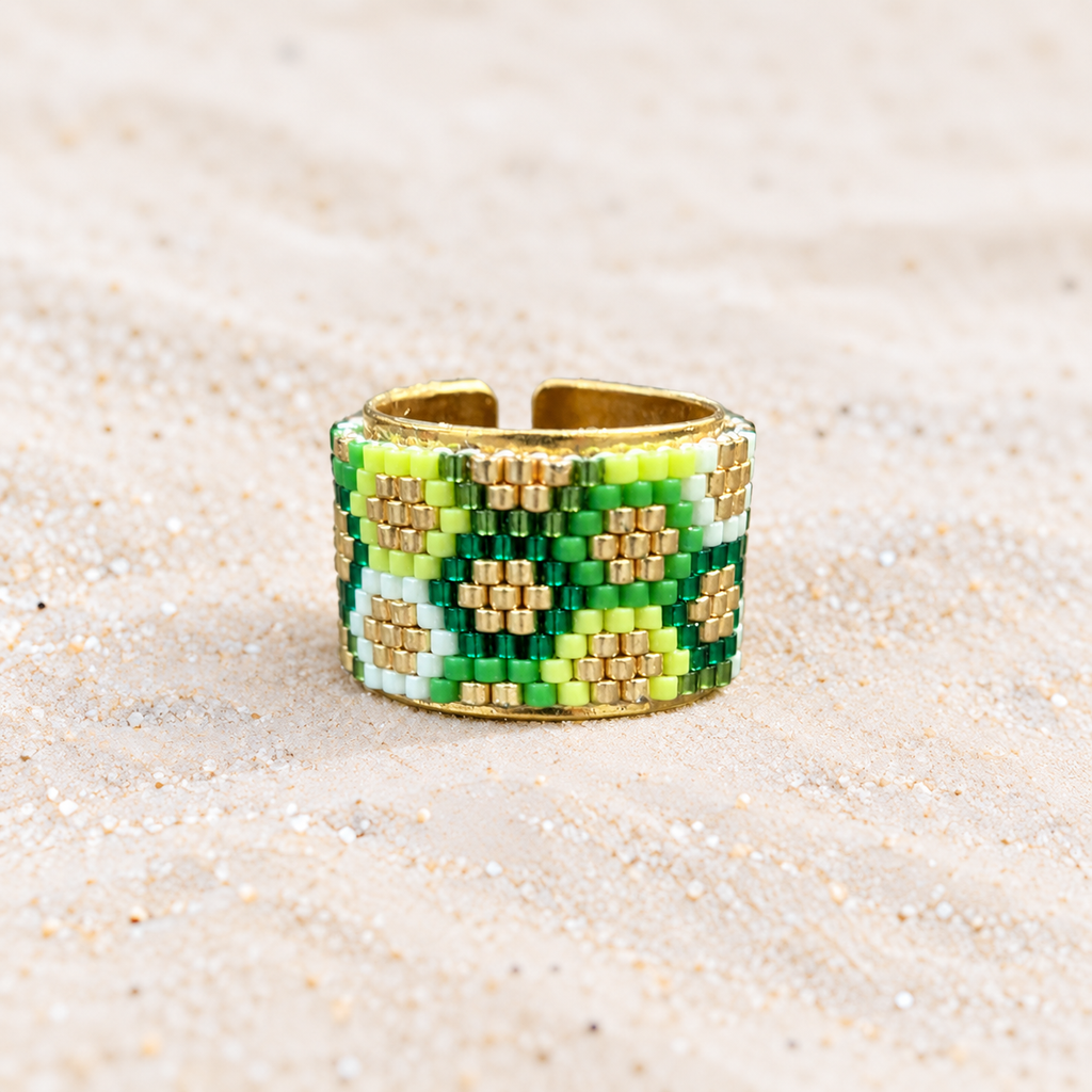 Micah Geometric Miyuki Adjustable Rings