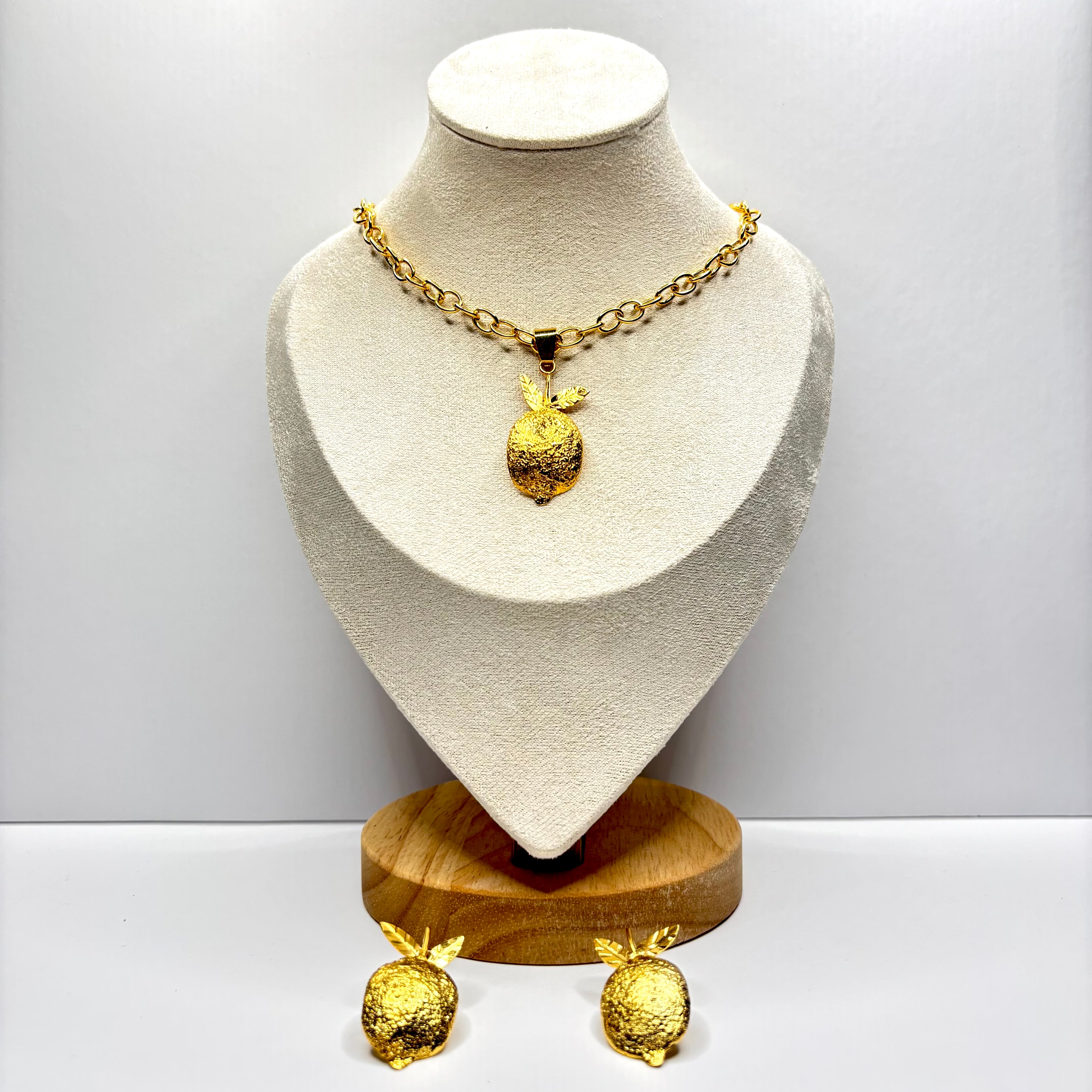 🍋 Lemon Necklace Set