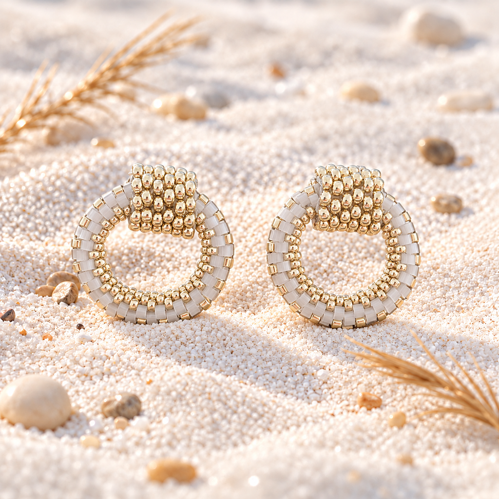 Naylani Earrings | Gold-Plated Bronze | Bellalu Jewelry