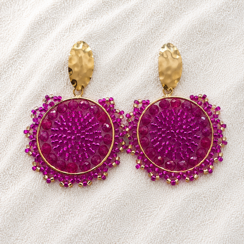 Adhara Earrings | Handmade Statement Earrings | Bellalu Jewelry