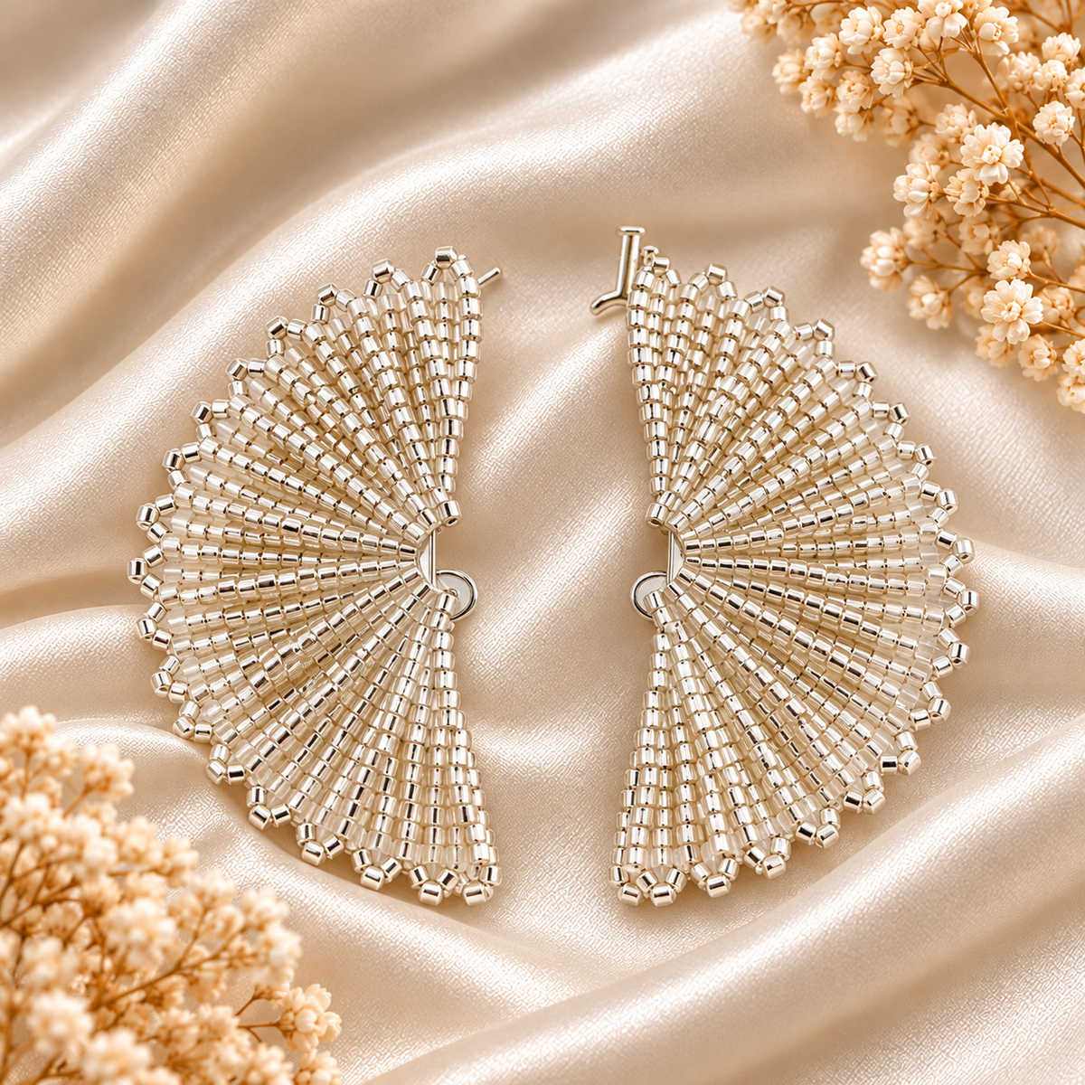 Aurora Fan Earrings – Miyuki Earrings | Bellalu Jewelry