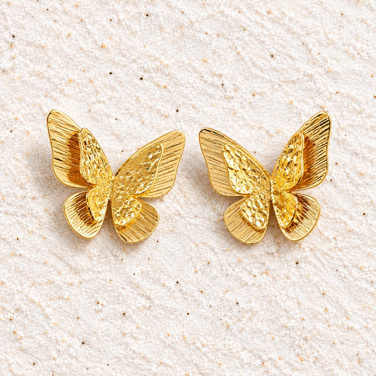 Mirtha Earrings – Handmade Gold-Plated Bronze