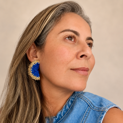 Aurora Fan Earrings – Miyuki Earrings | Bellalu Jewelry