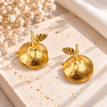 Napier-Shape Earrings | Handmade Bronze & Gold-Plated Statement Earrings