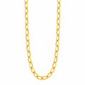 Gold-Plated Bronze Open Oval Chain | Bellalu Jewelry