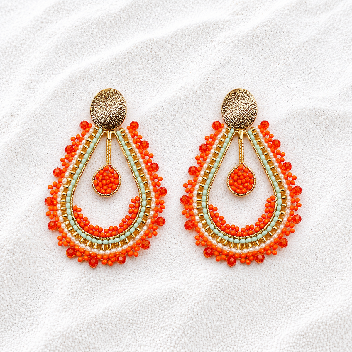 Amalia Handmade Earrings | Artisan Statement Jewelry | Bellalu Jewelry