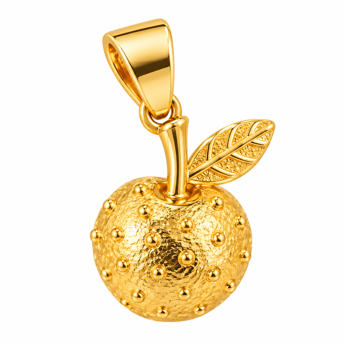 Orange Charm | Handmade Bronze & Gold Plated Charm | Bellalu Jewelry