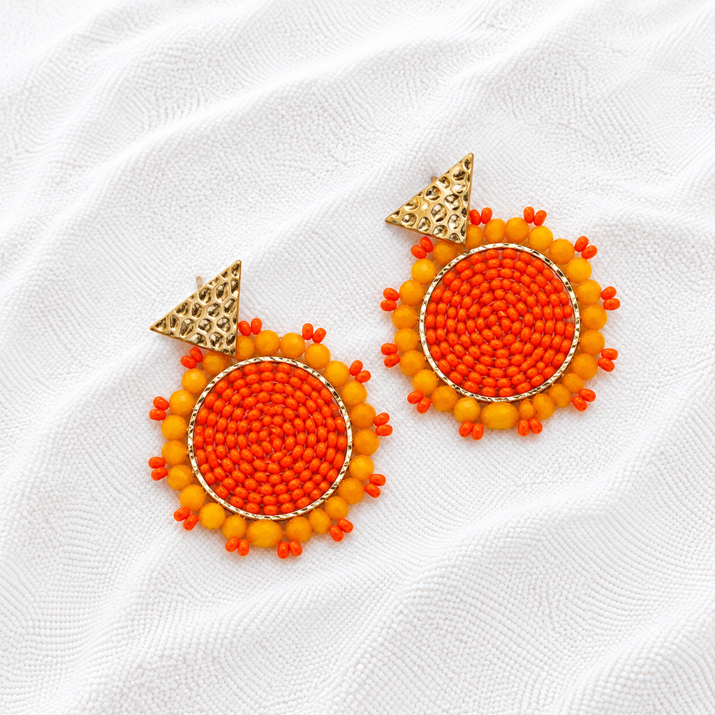 Arleen Earrings | Handmade Statement Earrings | Bellalu Jewelry