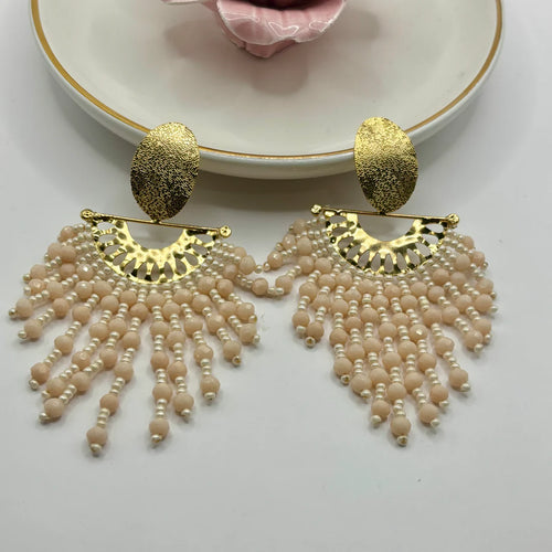 Cascade Earrings featuring a flowing, layered design with a polished finish, creating a graceful and sophisticated statement for any occasion.
