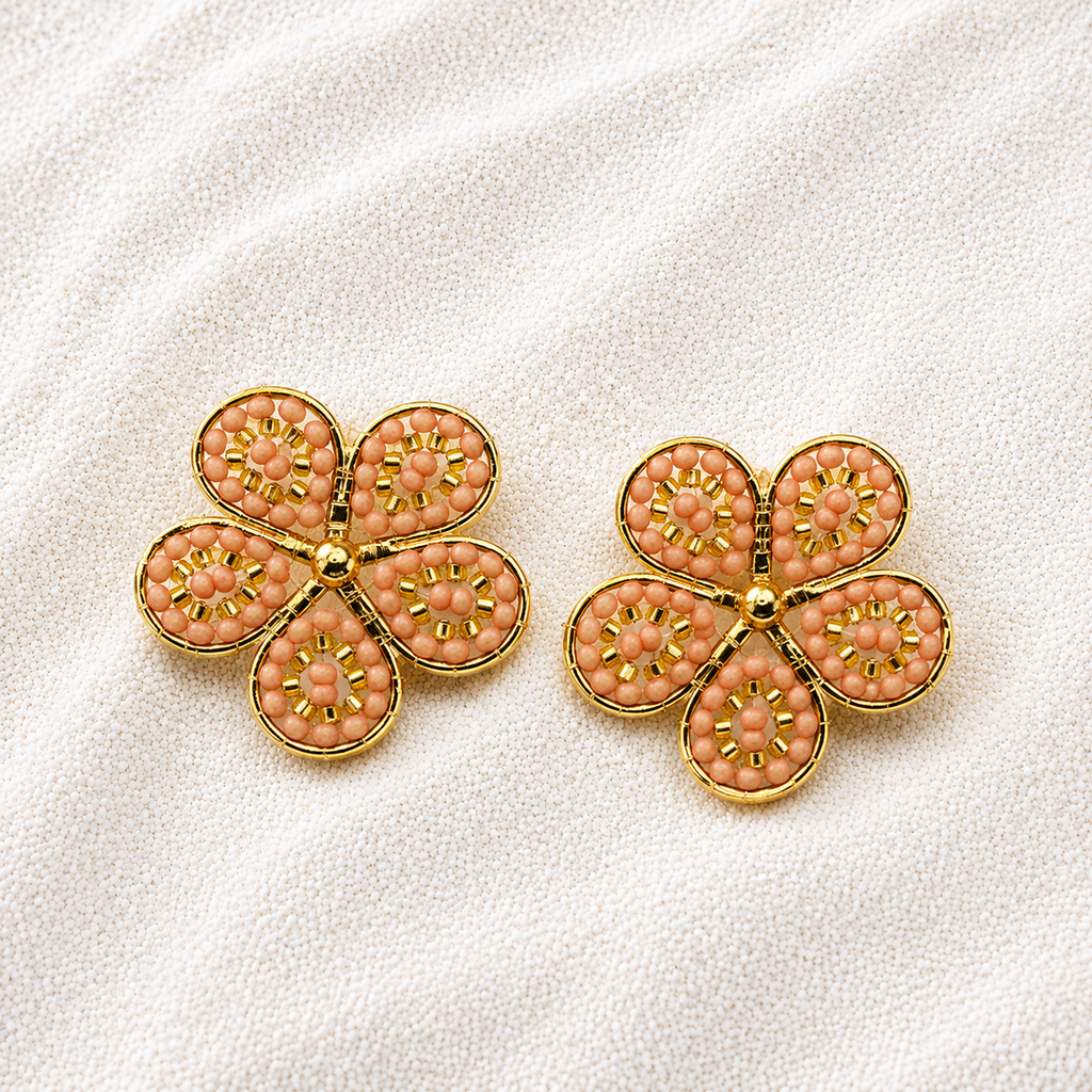 Periwinkle Earrings  Delicate Floral Elegance