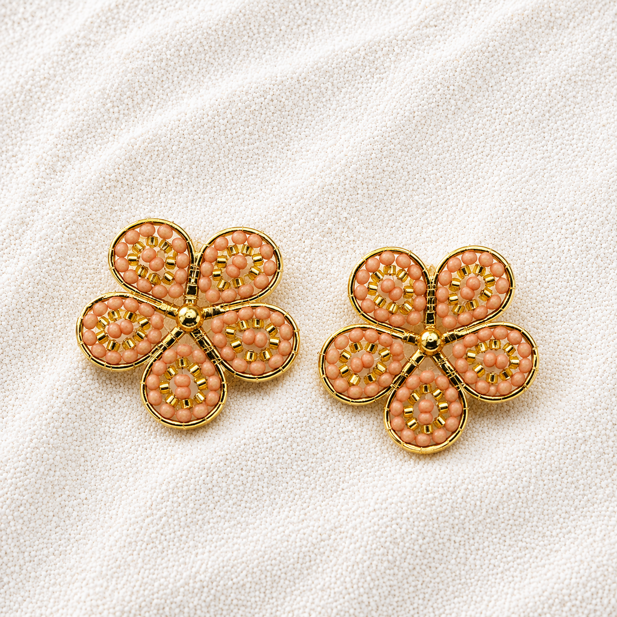 Periwinkle Earrings  Delicate Floral Elegance