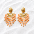 Carnaval Earrings | Handmade Beaded Statement Earrings | Bellalu Jewelry