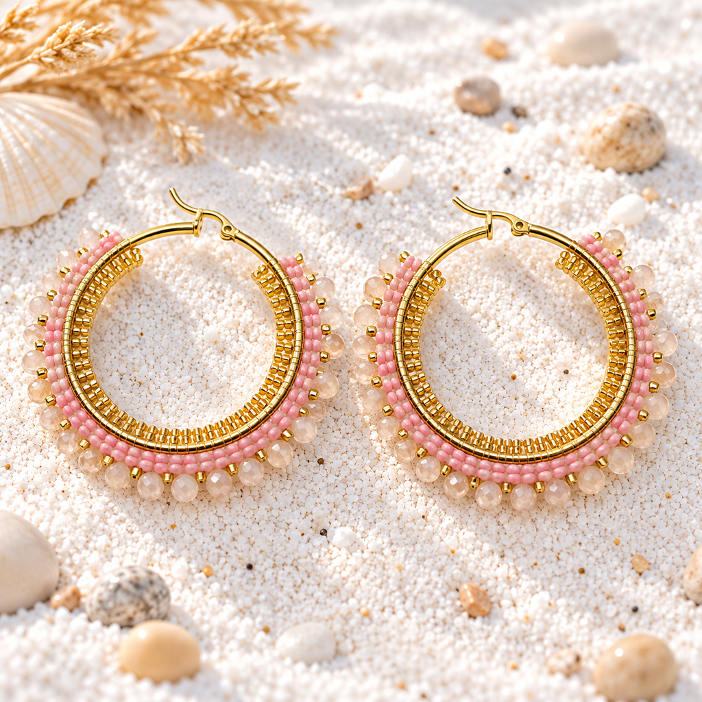 Milano’s Hoop Earrings | Handmade Bronze & Gold-Plated