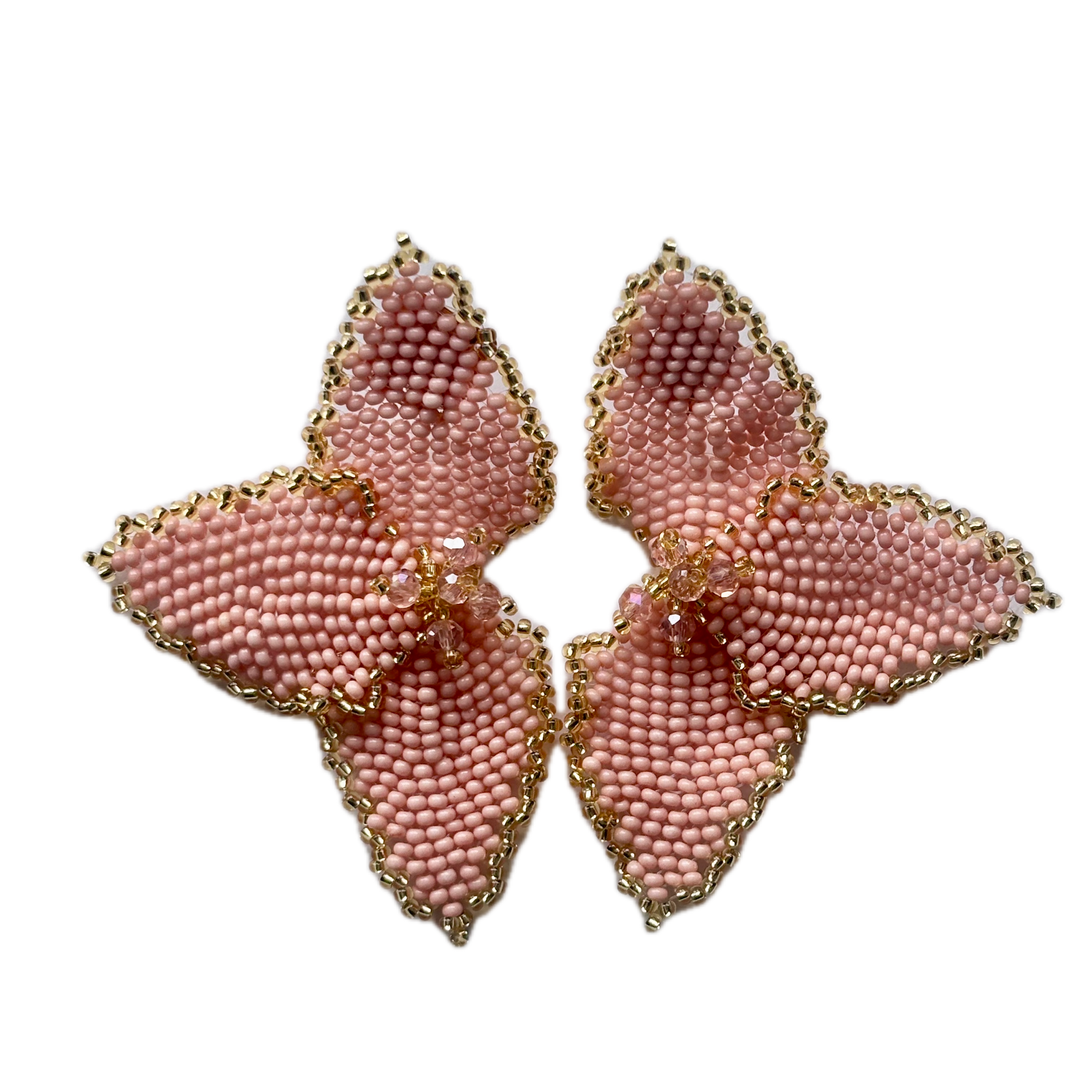 Half Flower Earrings Modern Floral Statement Jewelry for Women