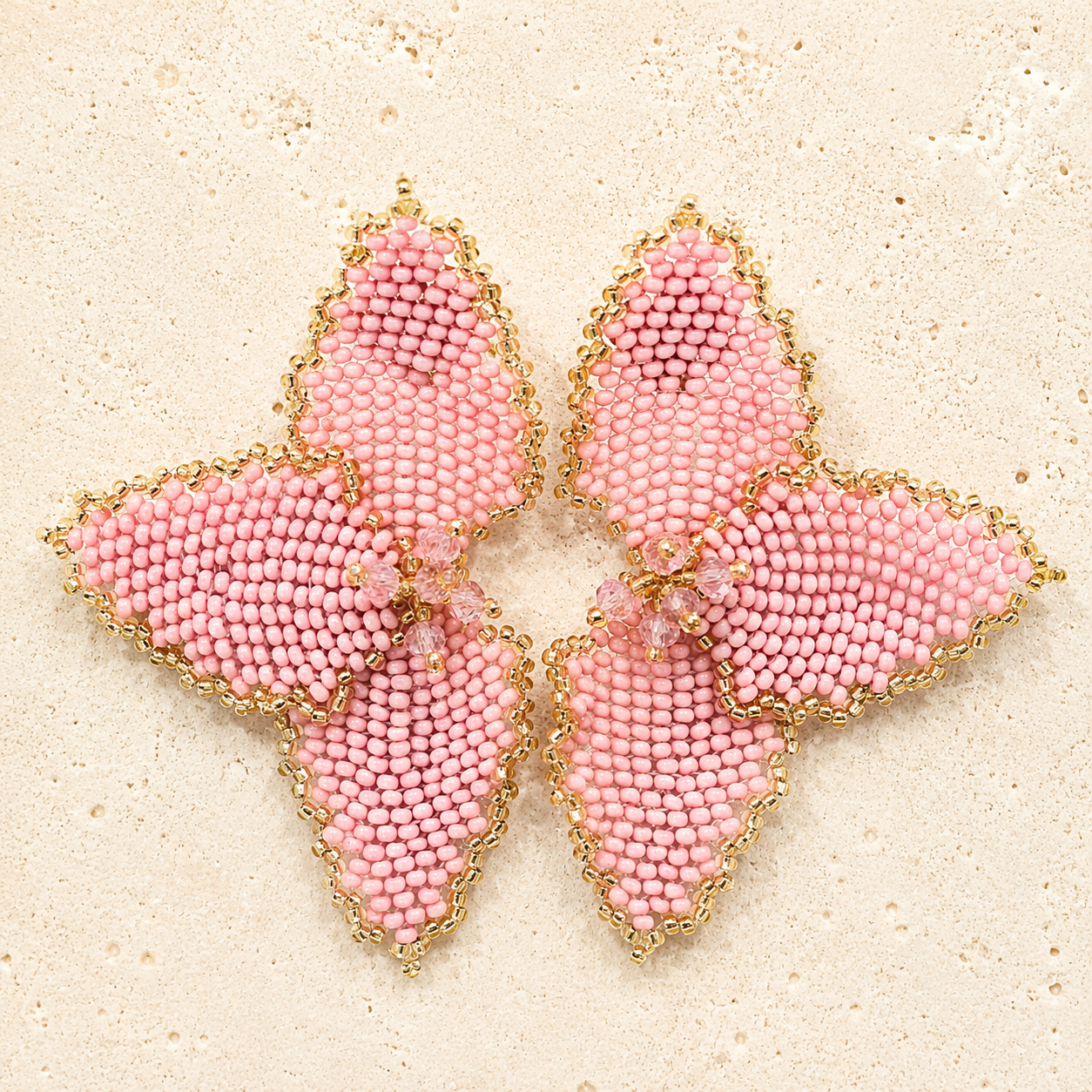Half Flower Earrings Modern Floral Statement Jewelry for Women
