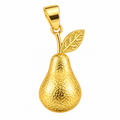 Pear Charm | Handmade Bronze & Gold Plated Charm | Bellalu Jewelry