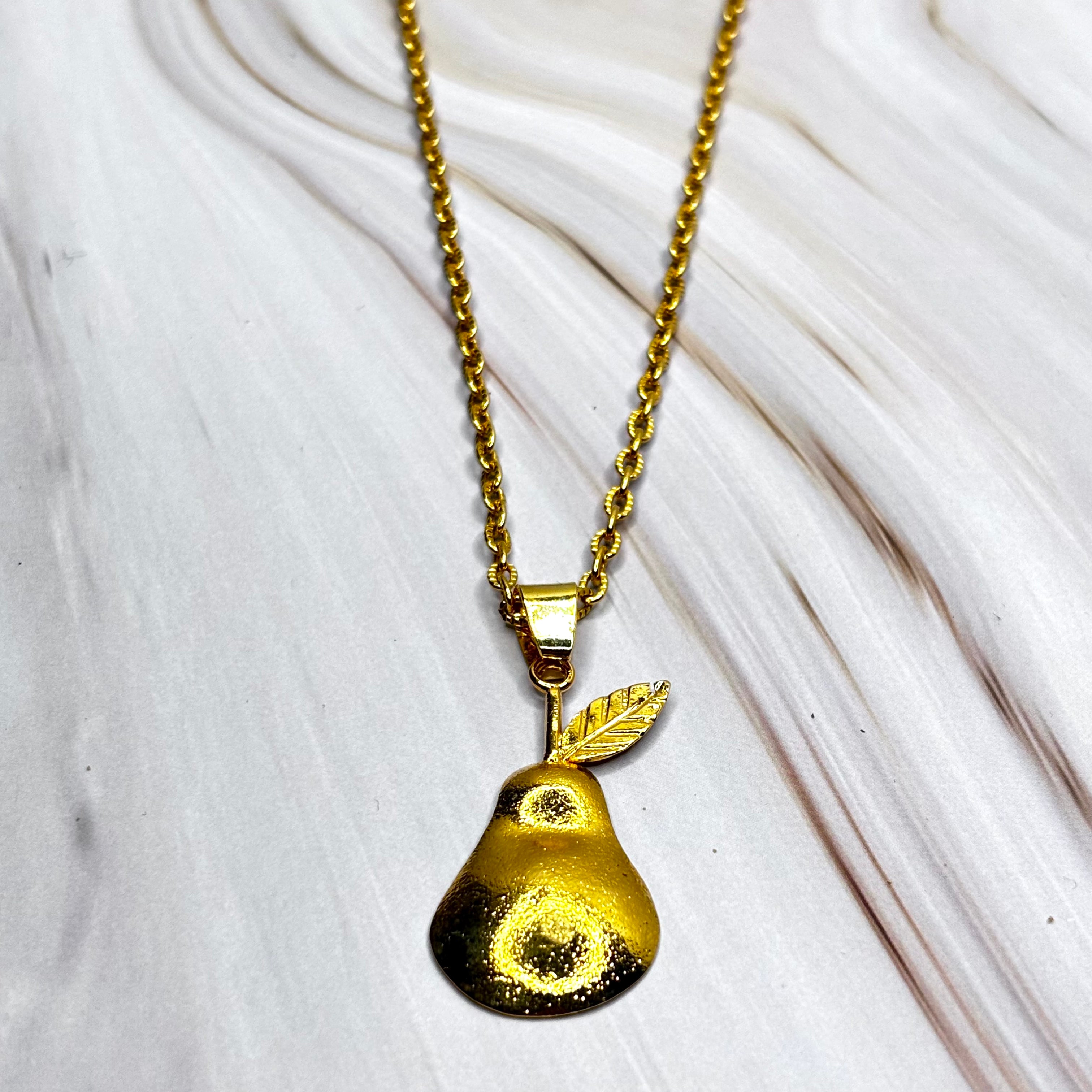 Handmade Pear Necklace