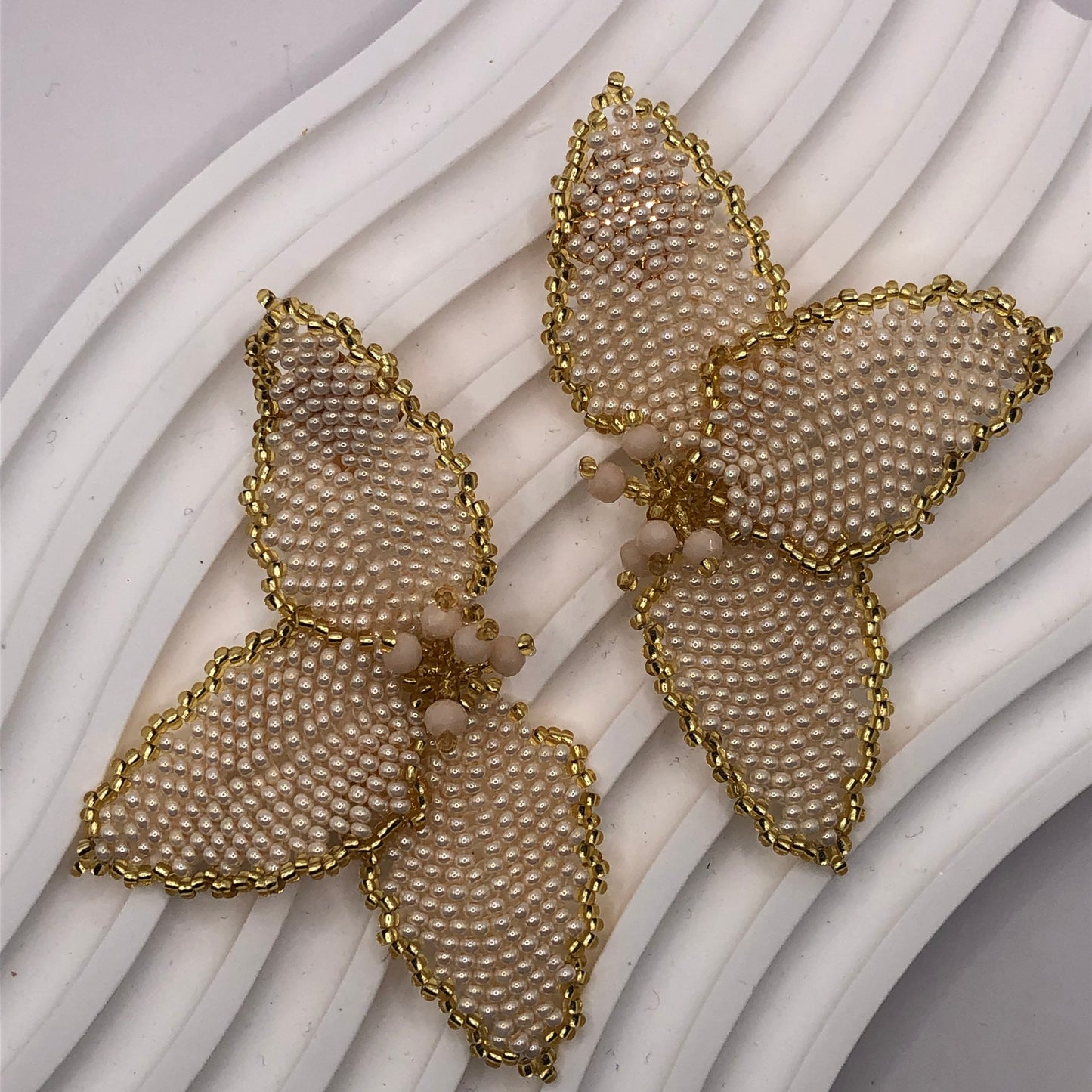 Handmade Half Flower Earrings