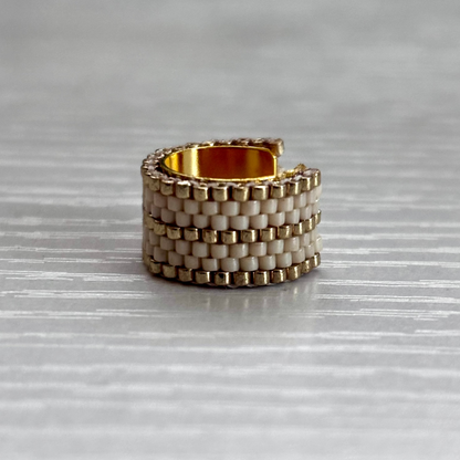 tinna ear cuff, pearl color