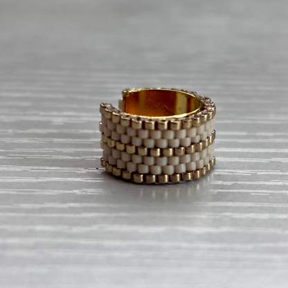 tinna ear cuff, pearl color