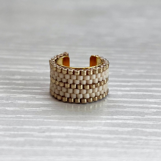 tinna ear cuff, pearl color