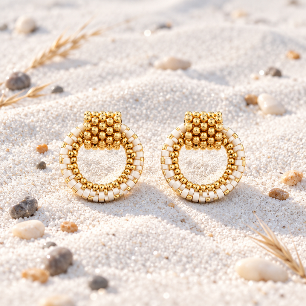 Naylani Earrings | Gold-Plated Bronze | Bellalu Jewelry