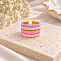 Lara Adjustable Gold-Plated Bronze Miyuki Bead Ring|Bellalu