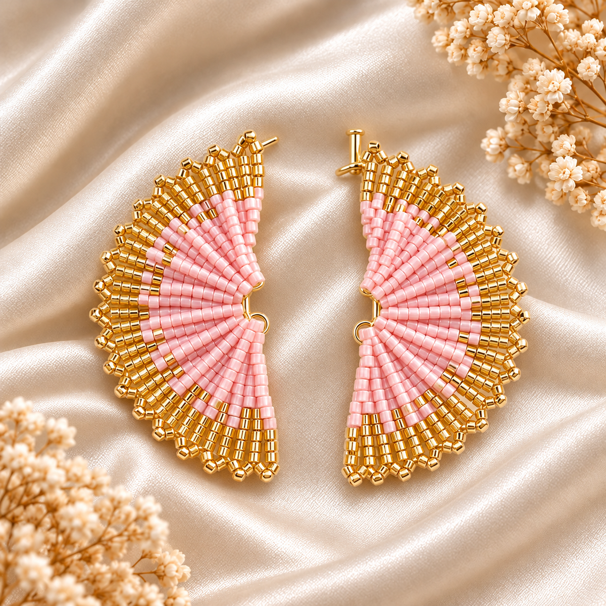 Aurora Fan Earrings – Miyuki Earrings | Bellalu Jewelry