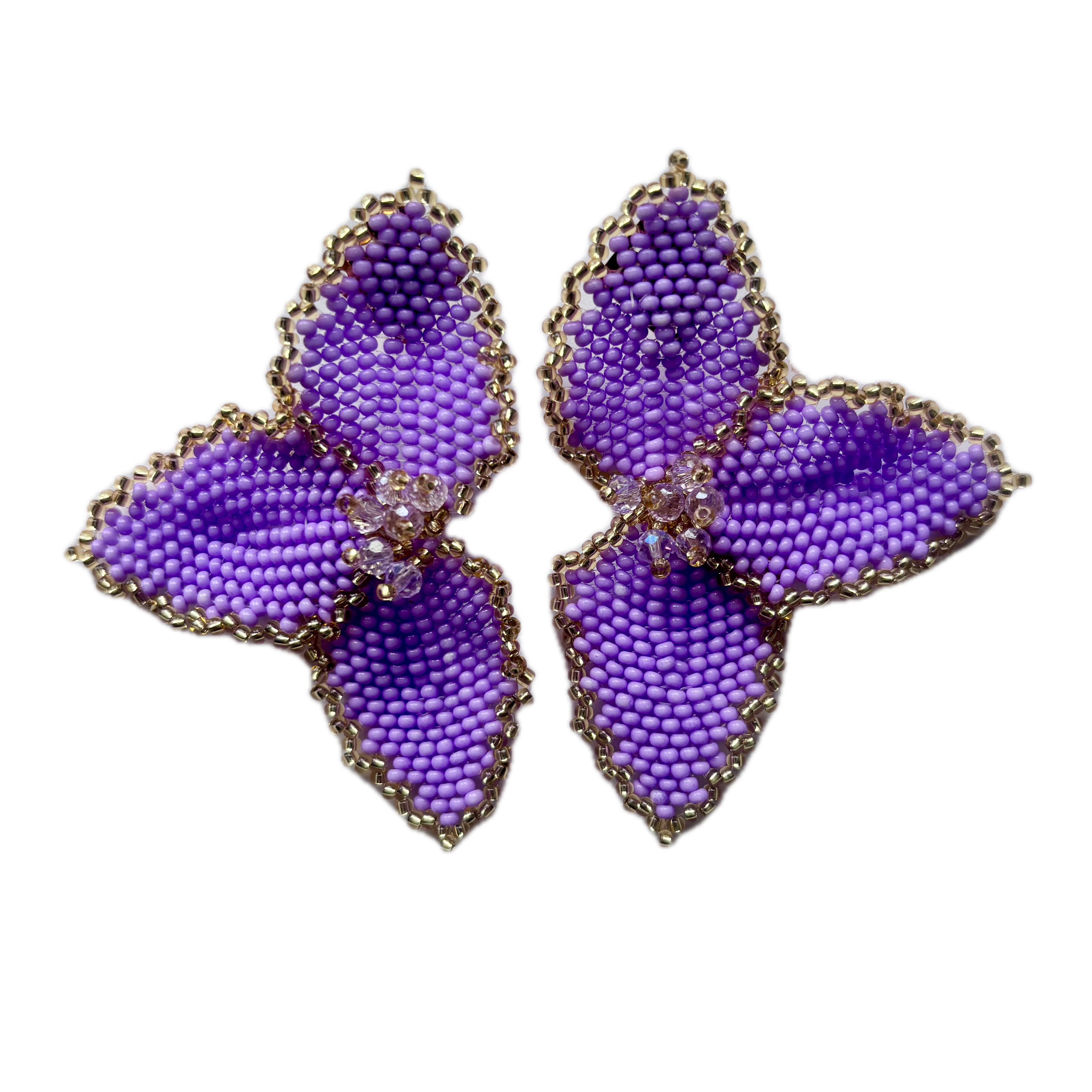Half Flower Earrings Modern Floral Statement Jewelry for Women