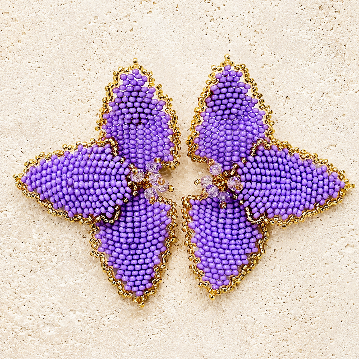 Half Flower Earrings Modern Floral Statement Jewelry for Women