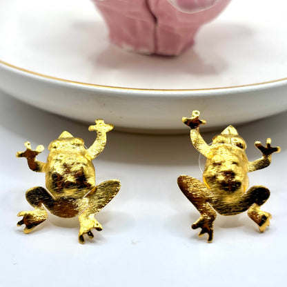 Swamp Frogs Handmade Earrings