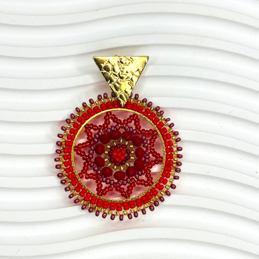 Handmade Round Colombian Earrings