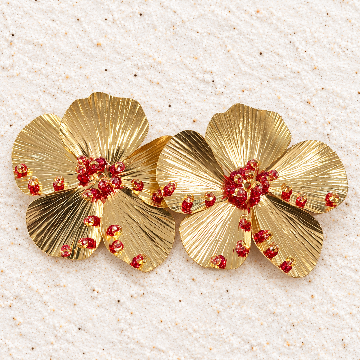 Hadassah Flower Shape Earrings | Bellalu