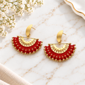 Darling Miyuki Earrings | Handmade Beaded Statement Earrings