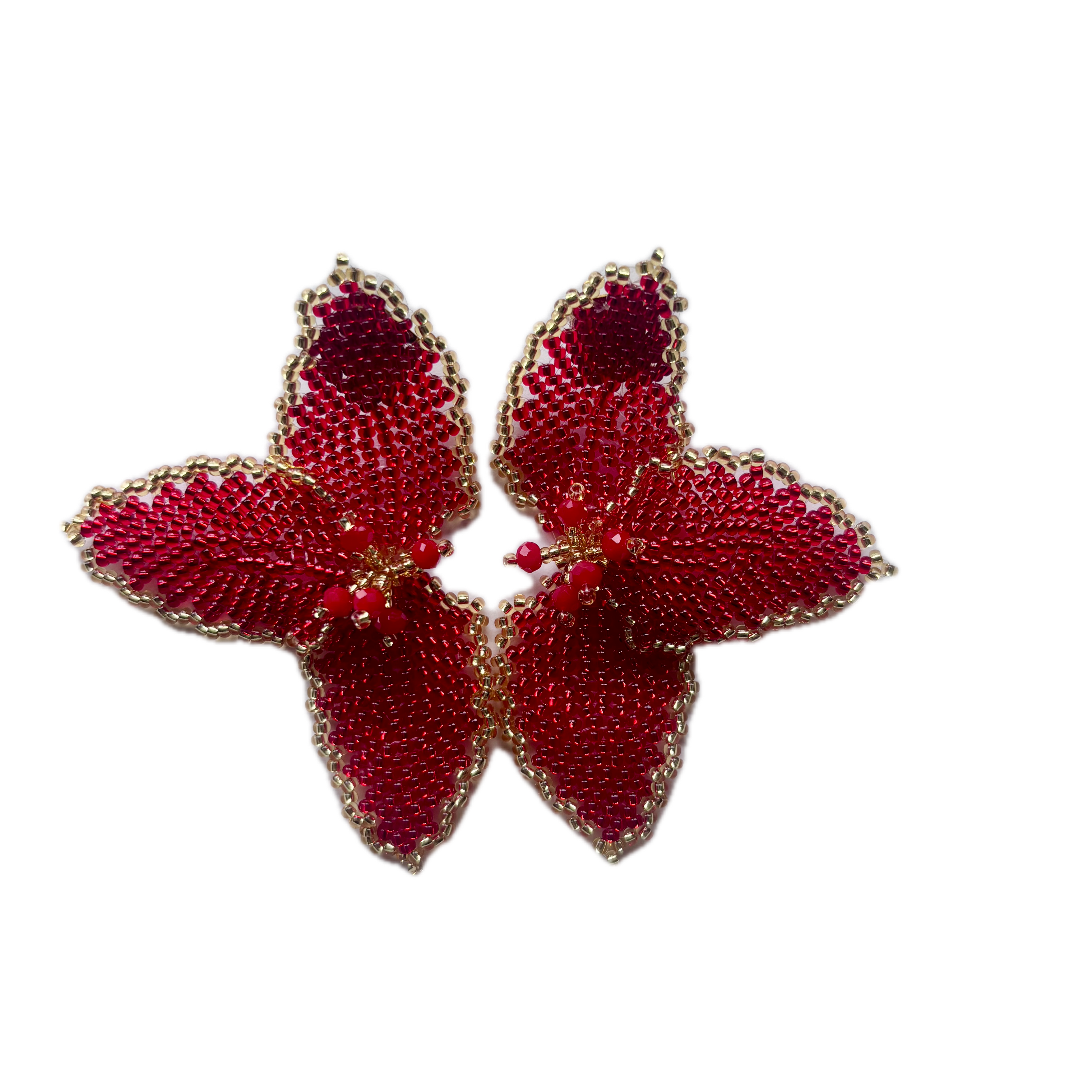 Half Flower Earrings Modern Floral Statement Jewelry for Women